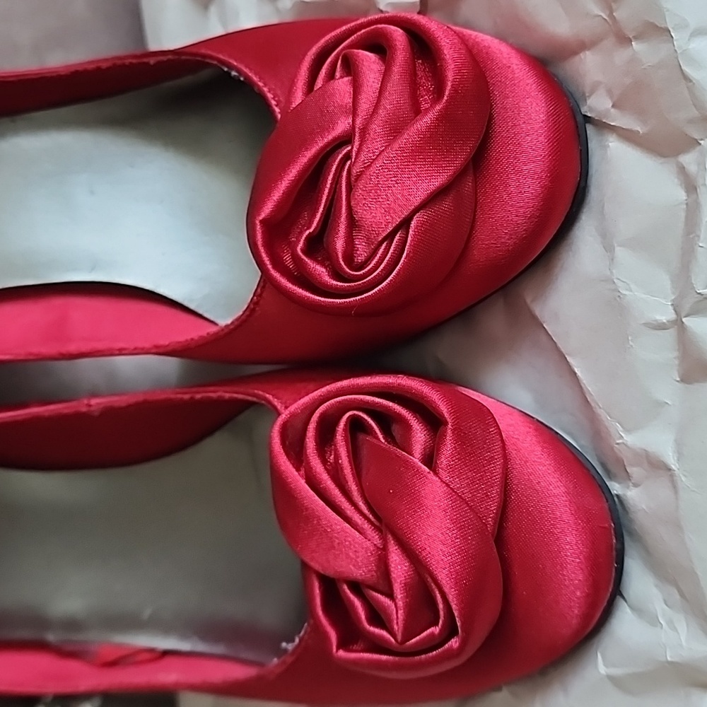 FIONI NIGHT, Satin Rosette Stilleto Pumps, Size 7.5😍 - Picture 7 of 7